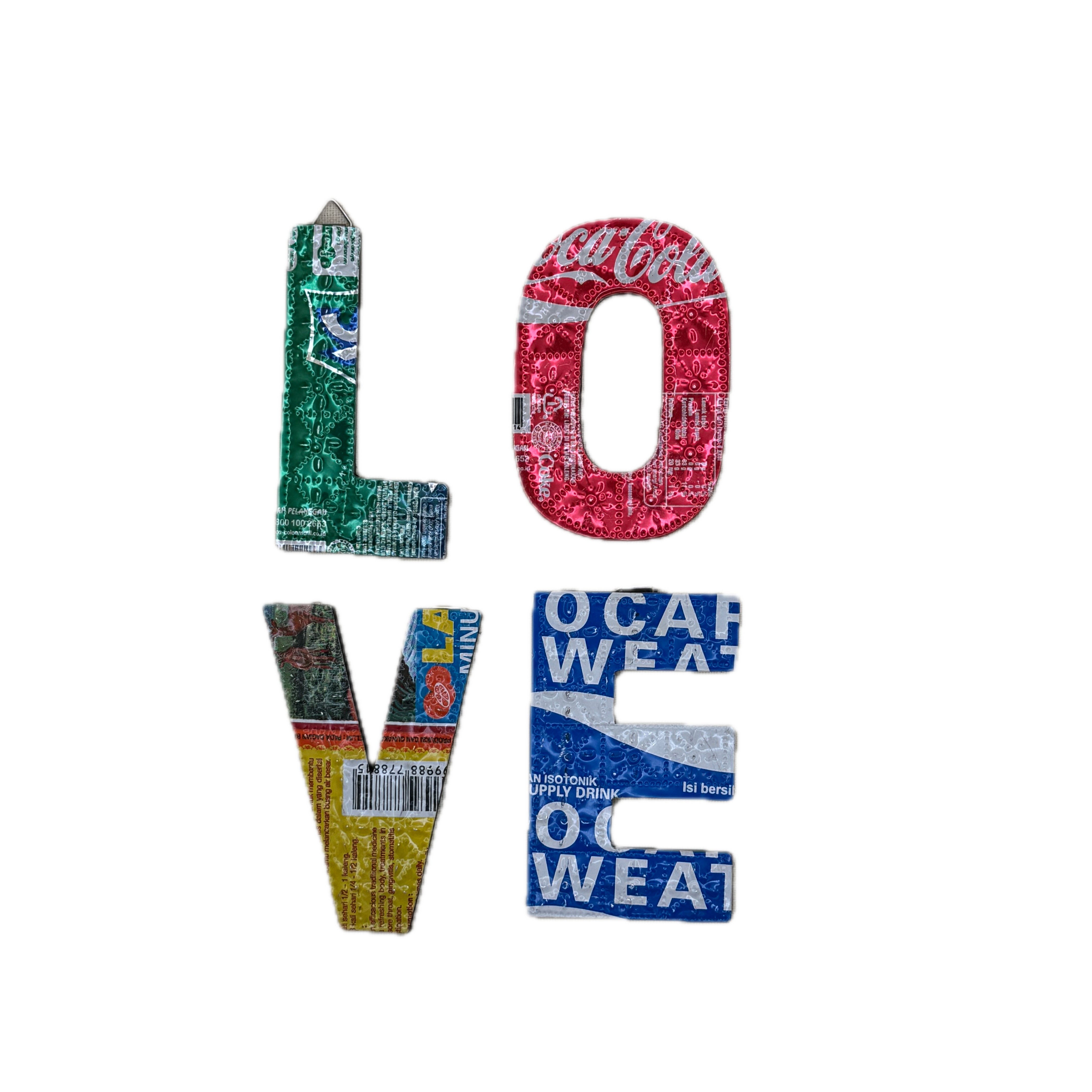 Tesoros Trading Company - Wholesale Wall Accent - LOVE Letters - Recycled Metal, Indonesia3