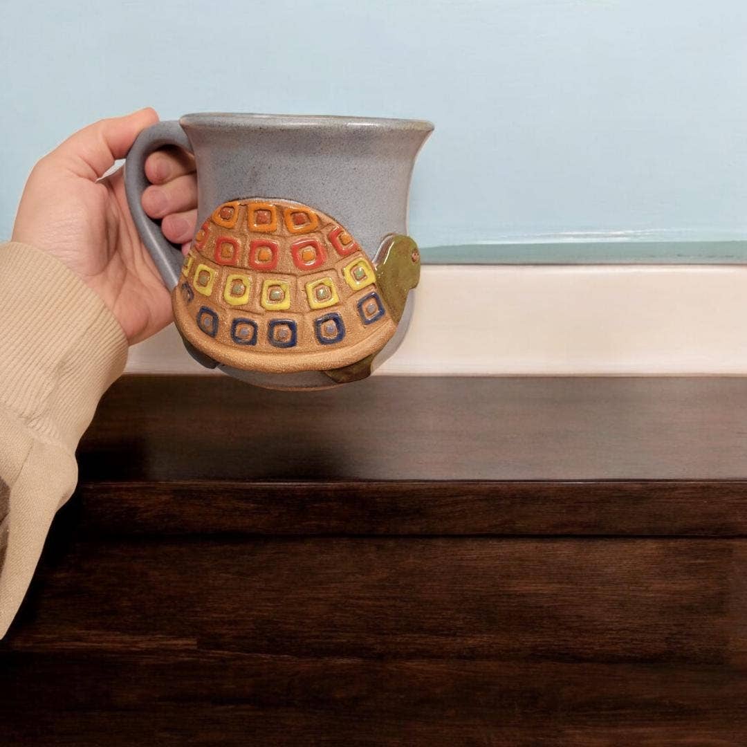MudWorks Pottery – wholesale Coffee mug – Turtle Mug6