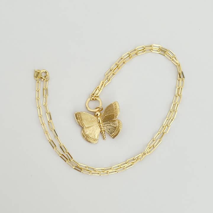 Tramps+Thieves - Wholesale Pendant/Charm Necklace - Honey Butterfly Necklace