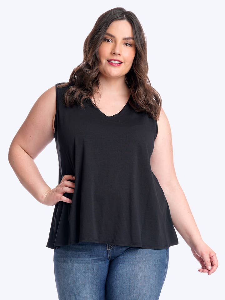 Débardeur TIANELLO TENCEL™ Erika Bias grande taille pour la vente par Tianello