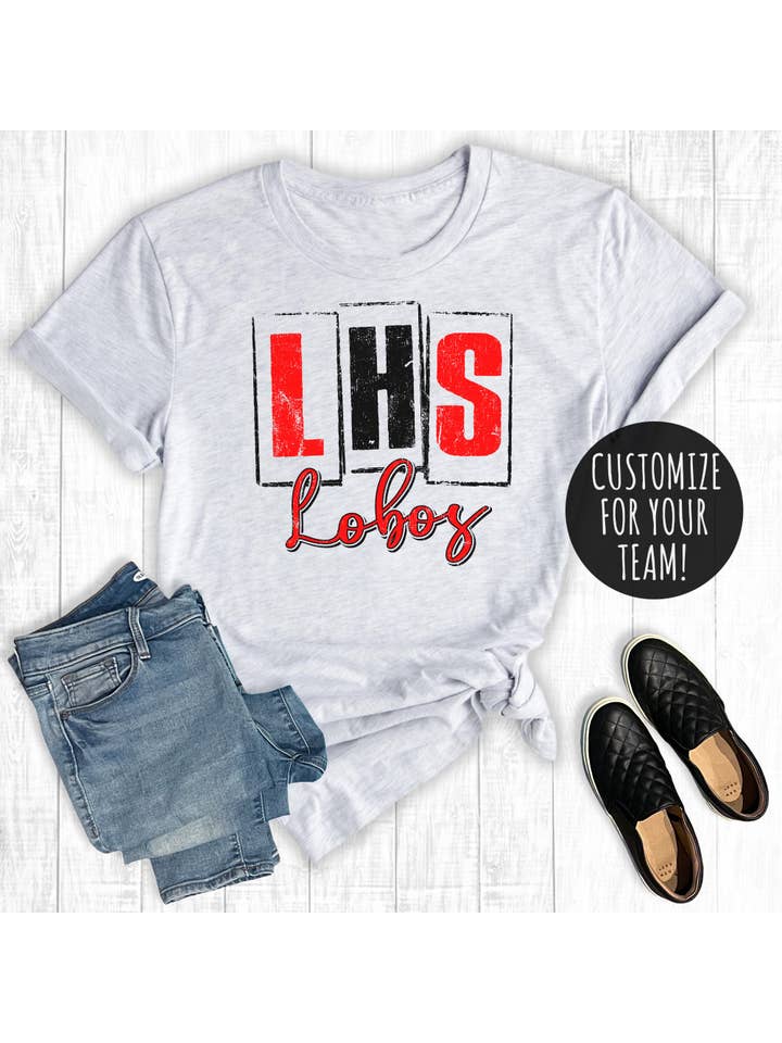 Ash Custom Spirit Wear Boxes Graphic Tee for wholesale on Faire
