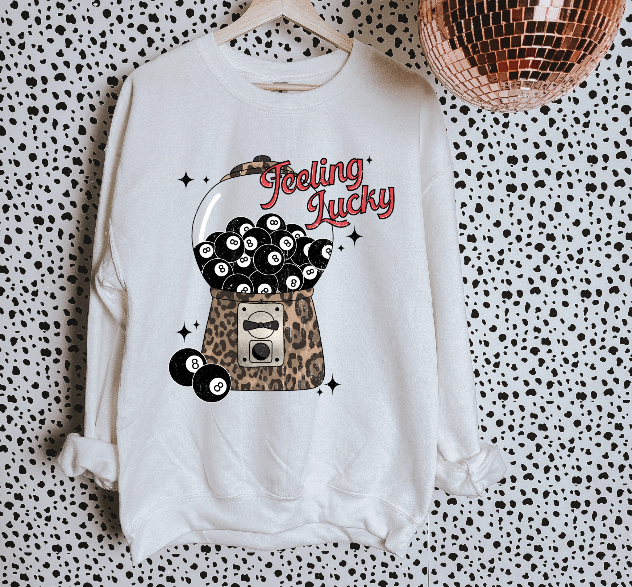 Gunpowder and Glam Boutique – wholesale Graphic sweatshirt – Women’s – Lucky Gum Ball Tee or Crewneck2