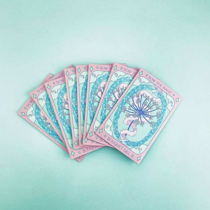 Sow the Magic β wholesale Tarot cards β Bouquet Dill Tarot Seed Packet5