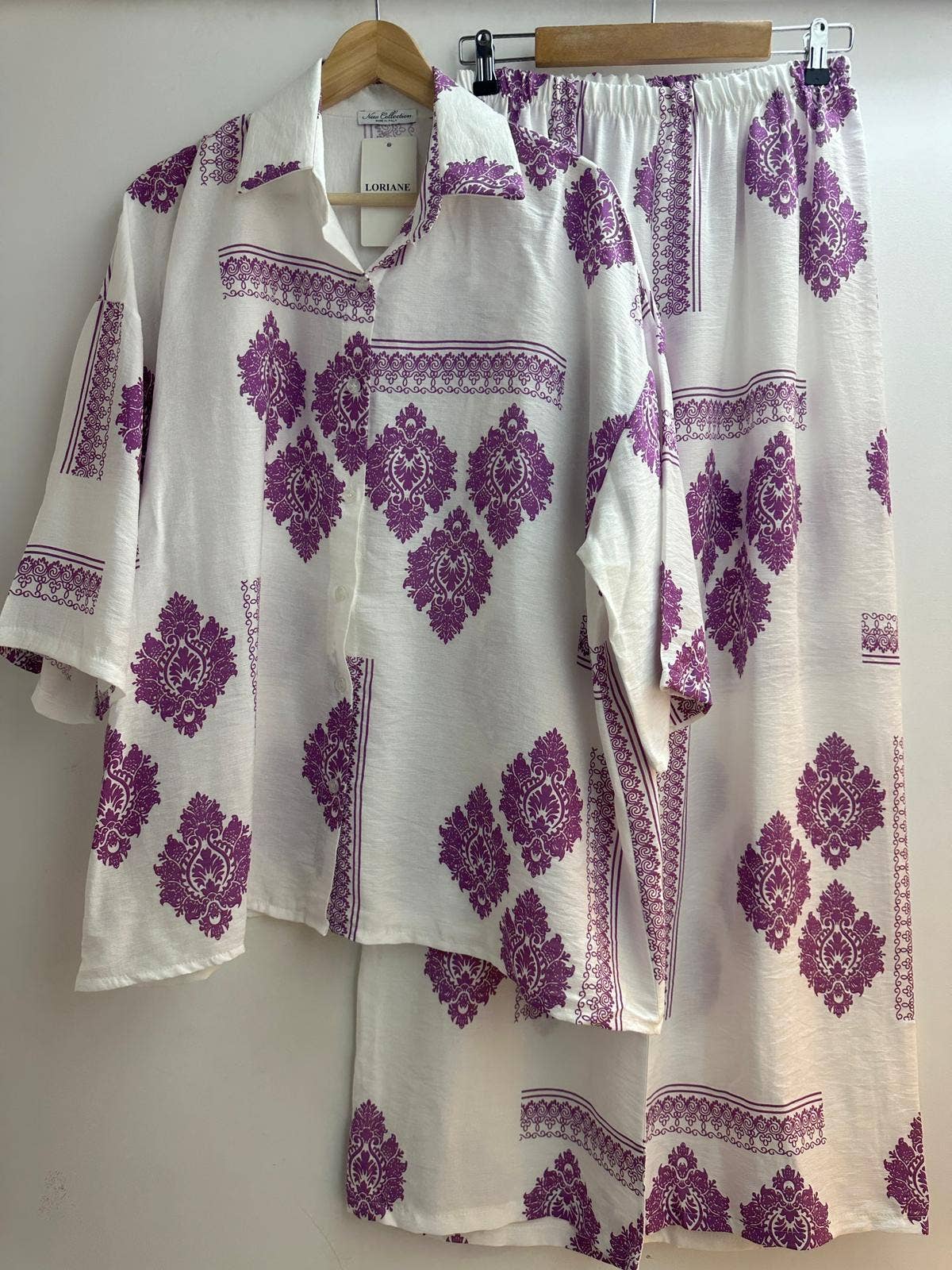 LORIANE - Vente Ensemble haut et pantalon (PAS d'intérieur) - Femme - 10652E ensemble chemise et pantalon taille unique 
6