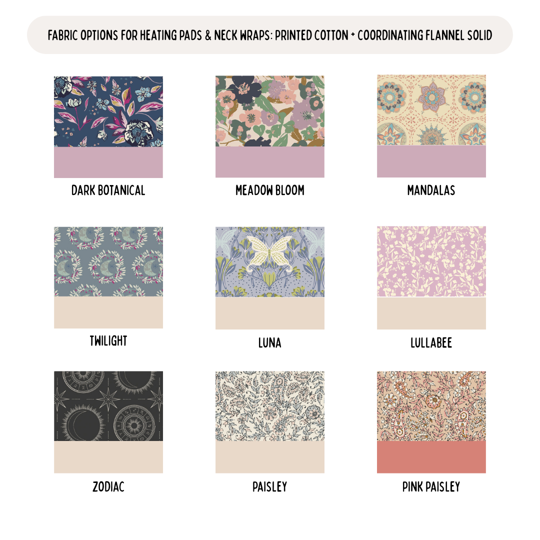 Two Birds Eco Shop - Wholesale Spa/Therapy Pillow - Weighted Neck Wrap - Variety5