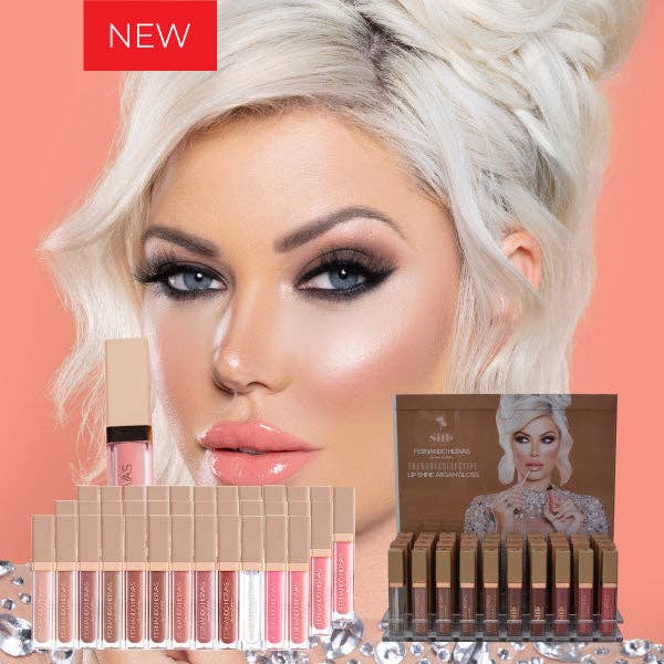 Silk oil of Morocco - Wholesale Lip-gloss - The Nude Collective Argan Vegan Lipshine Starter Pack Option 221