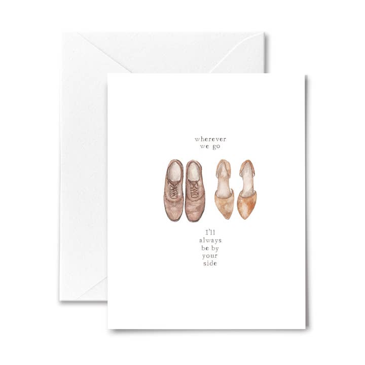 Carte d'amour et d'anniversaire - Walk By Your Side pour la vente par Me and Mary Shop