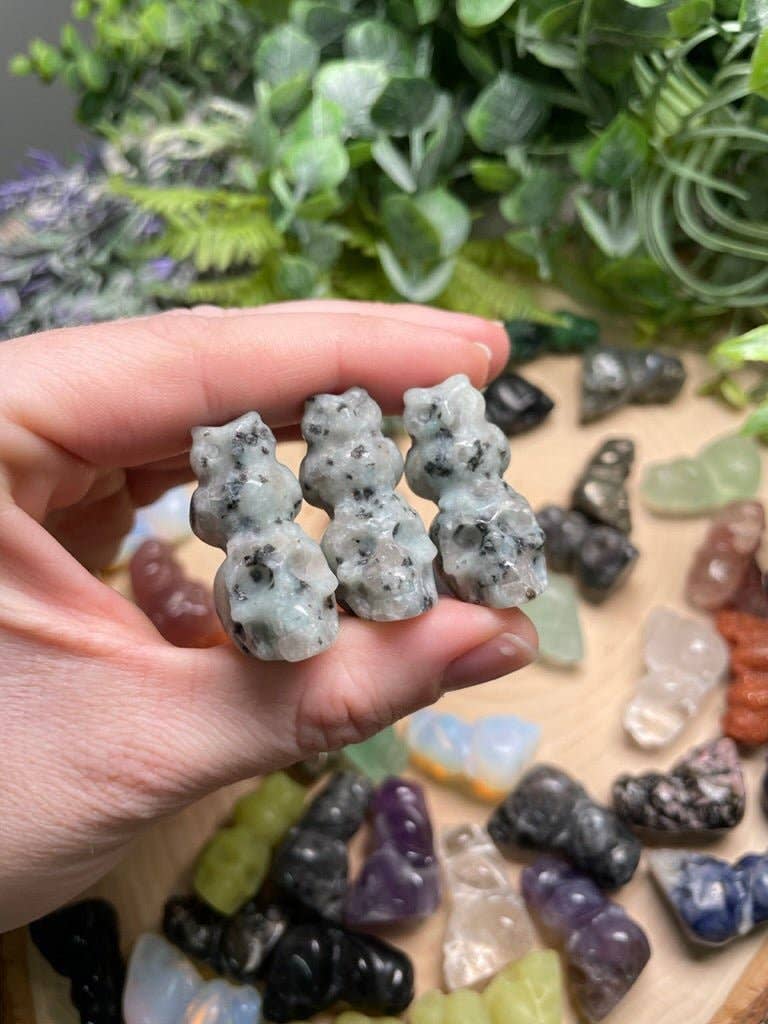 Copper Ashes - Wholesale Spiritual Stone/Crystal - Crystal Skull with Owl25