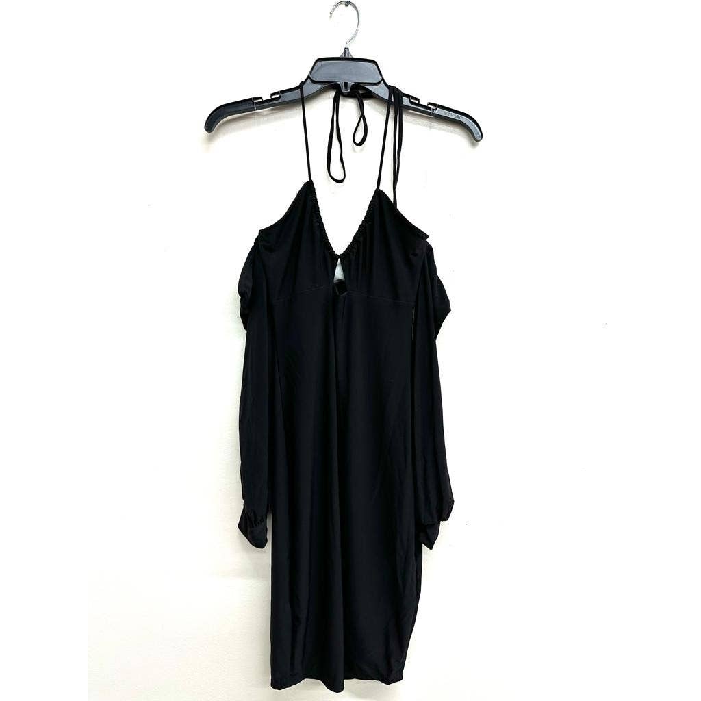 DORCAS – Engroshandel Kjole - Dame – Halter Cross Cut Out Mini Kjole6