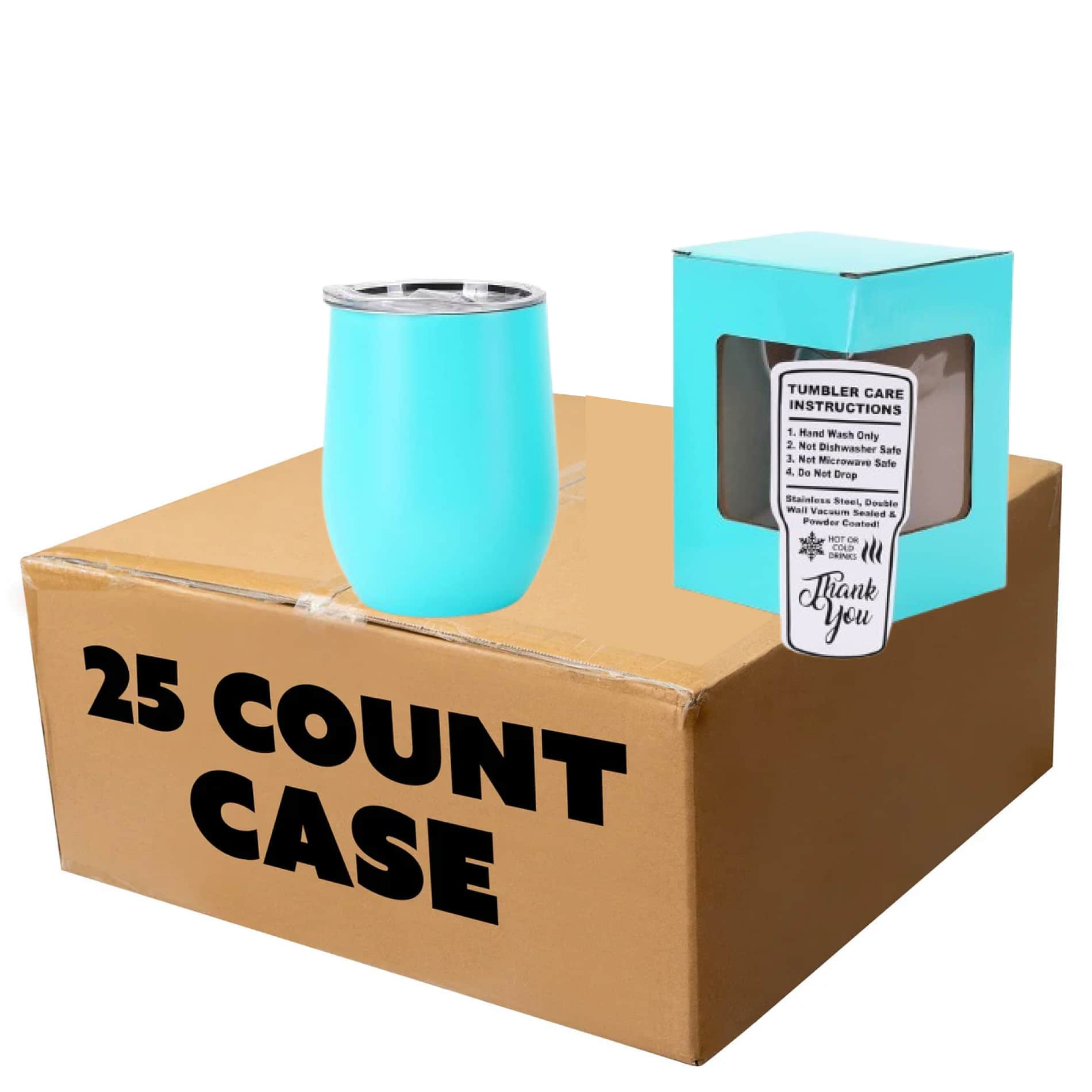 MakerFlo - Wholesale Wine Glass - Makerflo 12 oz Powder Coated Wine Tumbler - Laser Engraving19