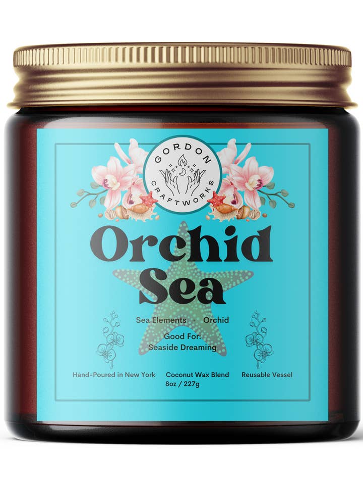 Orchid Sea Candle för wholesale av Gordon Craftworks