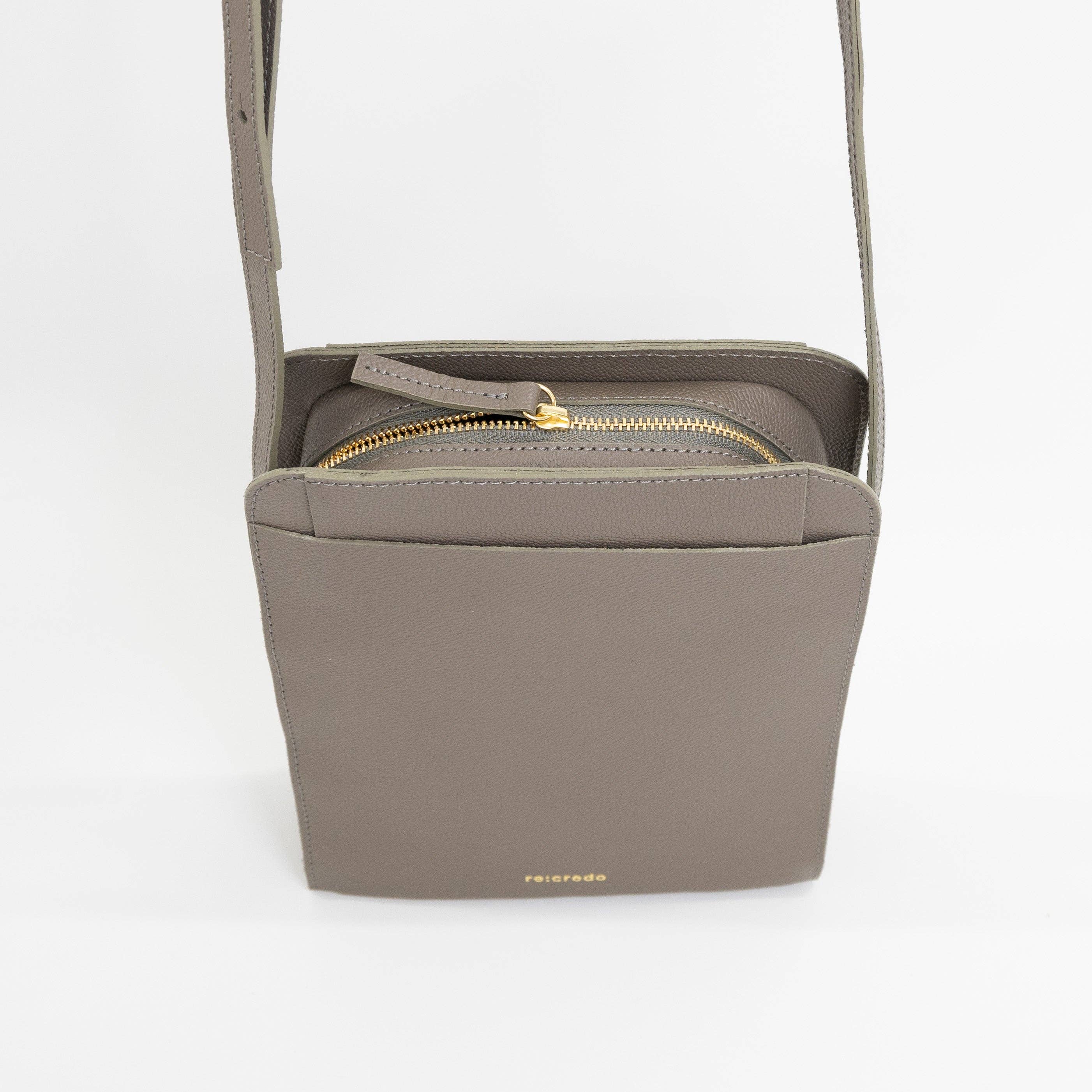 Unofuku - Wholesale Shoulder Bag - Women's - re:credo Noemi Shoulder Bag (Grey)3