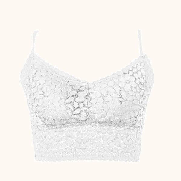 ROSE BRALETTE - WHITE for wholesale by dash of daring