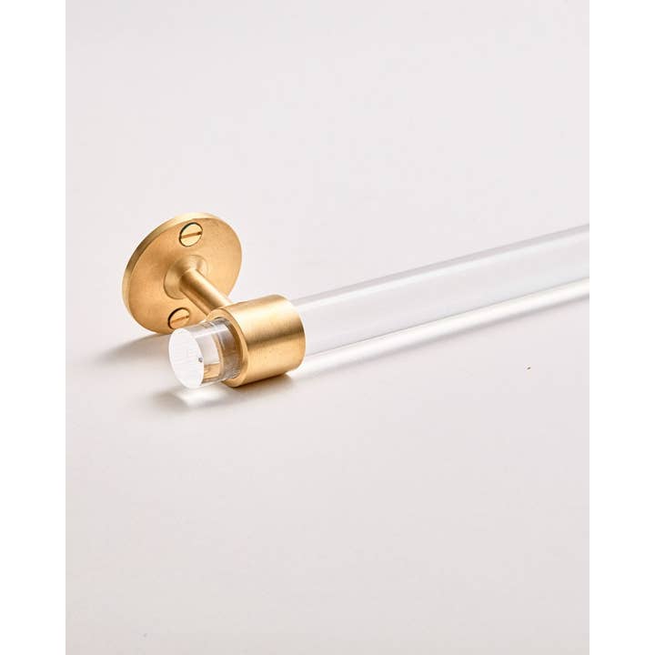 LuxHoldups - Wholesale Towel Holder/Hanger - Lucite and Brass Hardware Towel Bar by Luxholdups