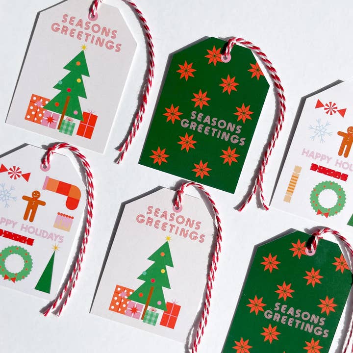 Seasons Greetings Gift Tag Set of 6 and other Purchase Wholesale easy christmas cookies to make. Free Returns & Net 60 Terms on Faire trending on Faire.