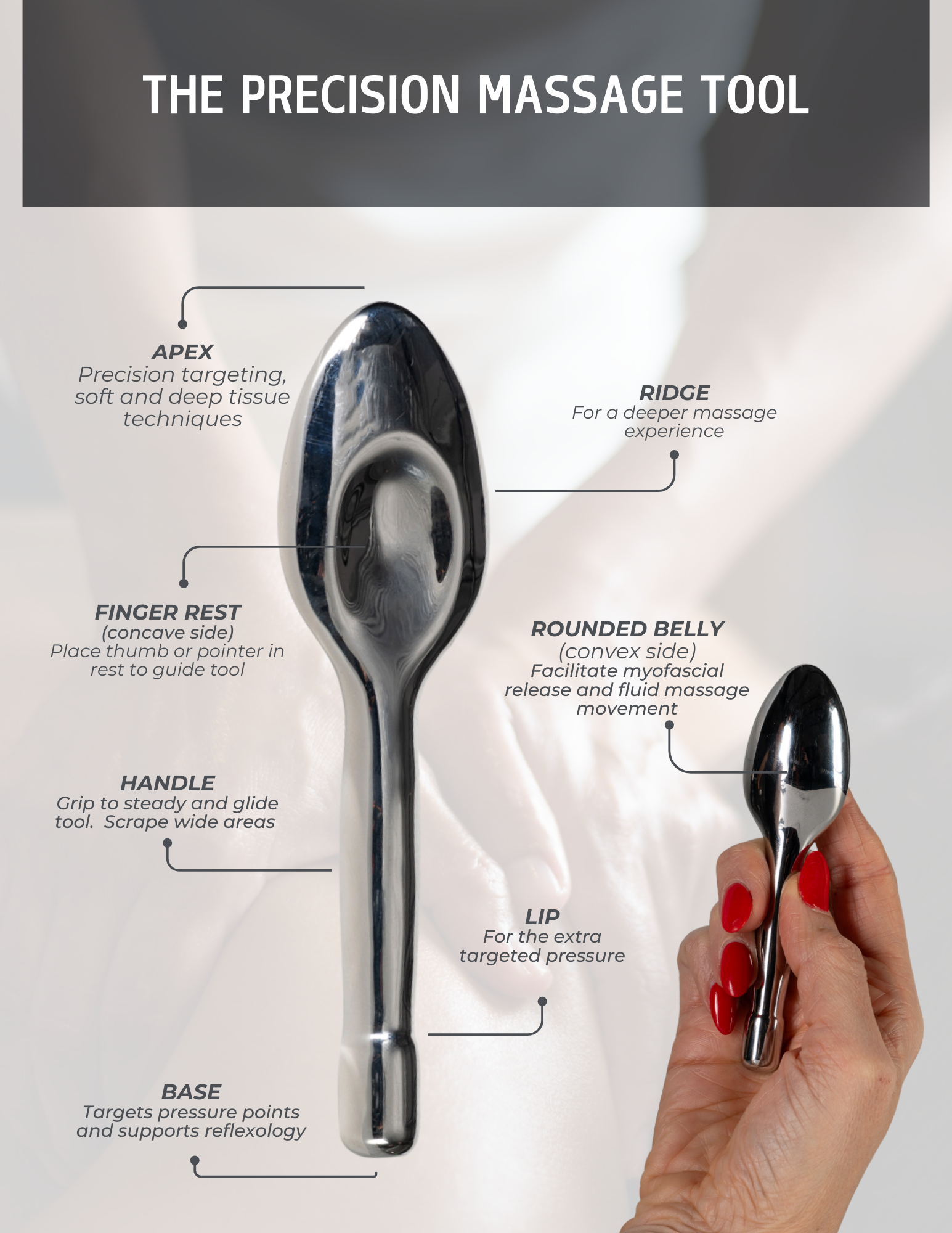 ATA Cosmetics - Wholesale Face/Beauty Roller - The Applicator®: Stainless Steel6