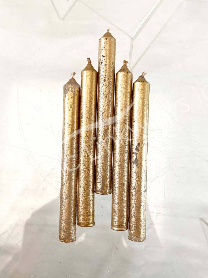 MINI-BOUGIE (À FERMER), MÉTALLIQUE ÉCAILLÉE, NON PARFUMÉE, MIXTE C pour la vente par Oceanic Linkways Inc