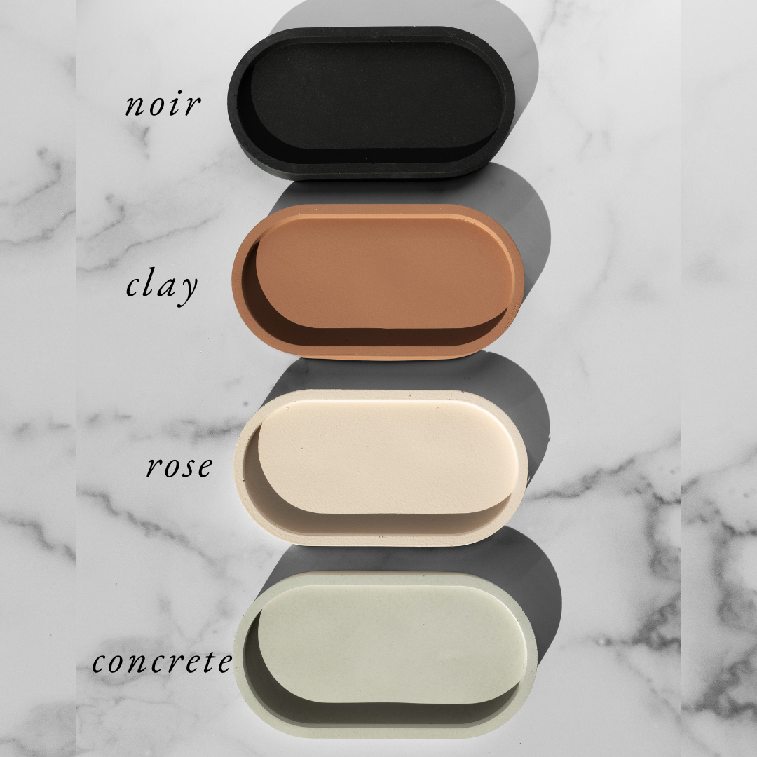 Janet Gwen - Wholesale Decorative Tray - Concrete Oval Tray2