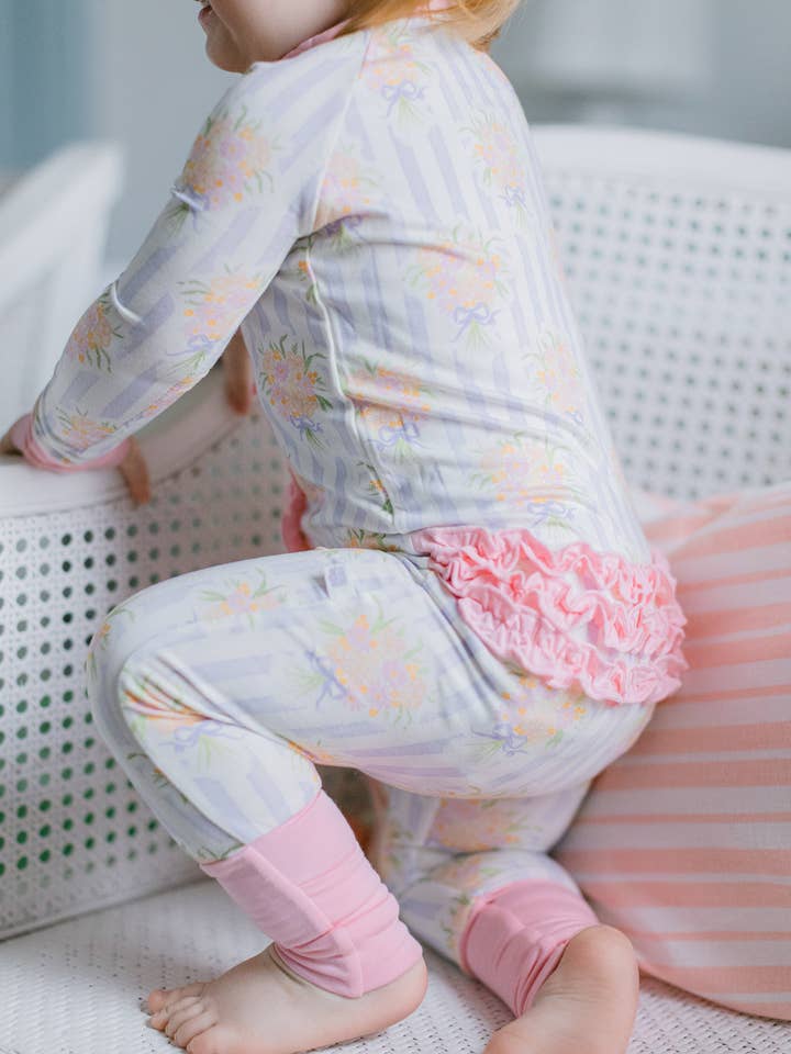 Poppy Kids Co - Wholesale Jumpsuit - Baby - Bouquet Premium Ruffle Romper2