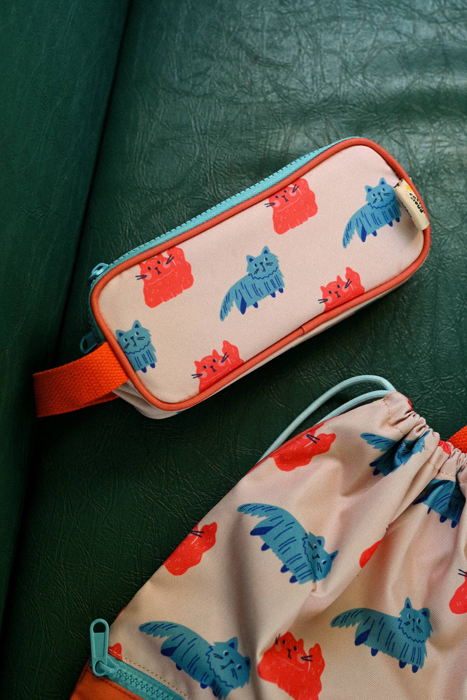 the cotton cloud – wholesale Pencil case/pouch – Drawstring Bag   Meowtiful Cats5