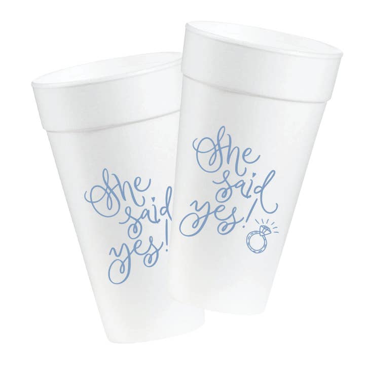 Blue She Said Yes Cup Sleeve for wholesale by Surcie