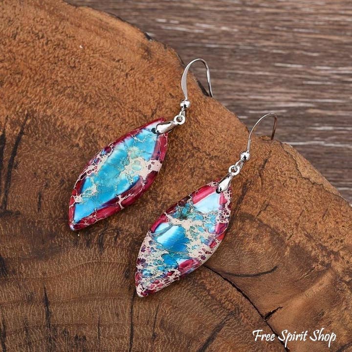 Free Spirit Shop - Wholesale Dangle Earrings - Imperial Jasper Earrings1