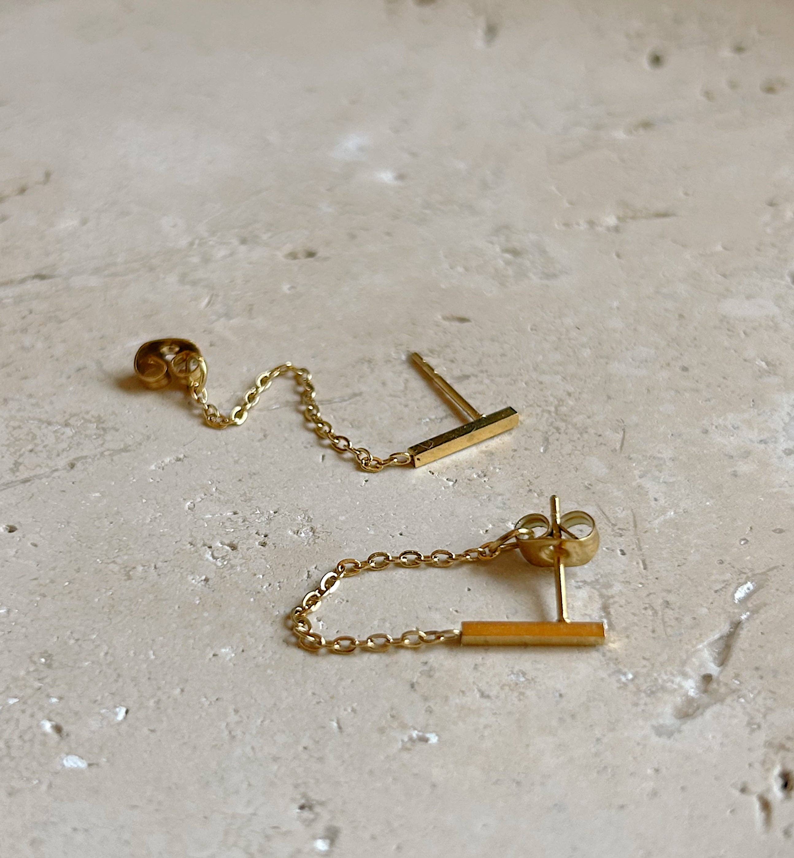 Boem Collection - Wholesale Huggie Earrings - Noa Chain Huggies2