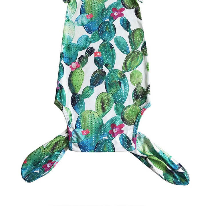 Aier Wholesale - Wholesale Babygown - Baby - Baby newborn western green cactus gown3