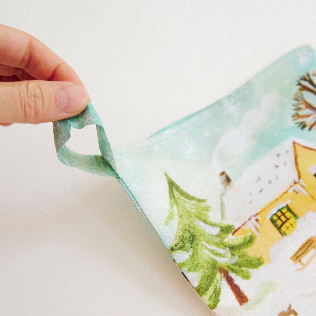 Sarah’s Silks - Wholesale Holiday Stocking - Snowy Day Stocking2