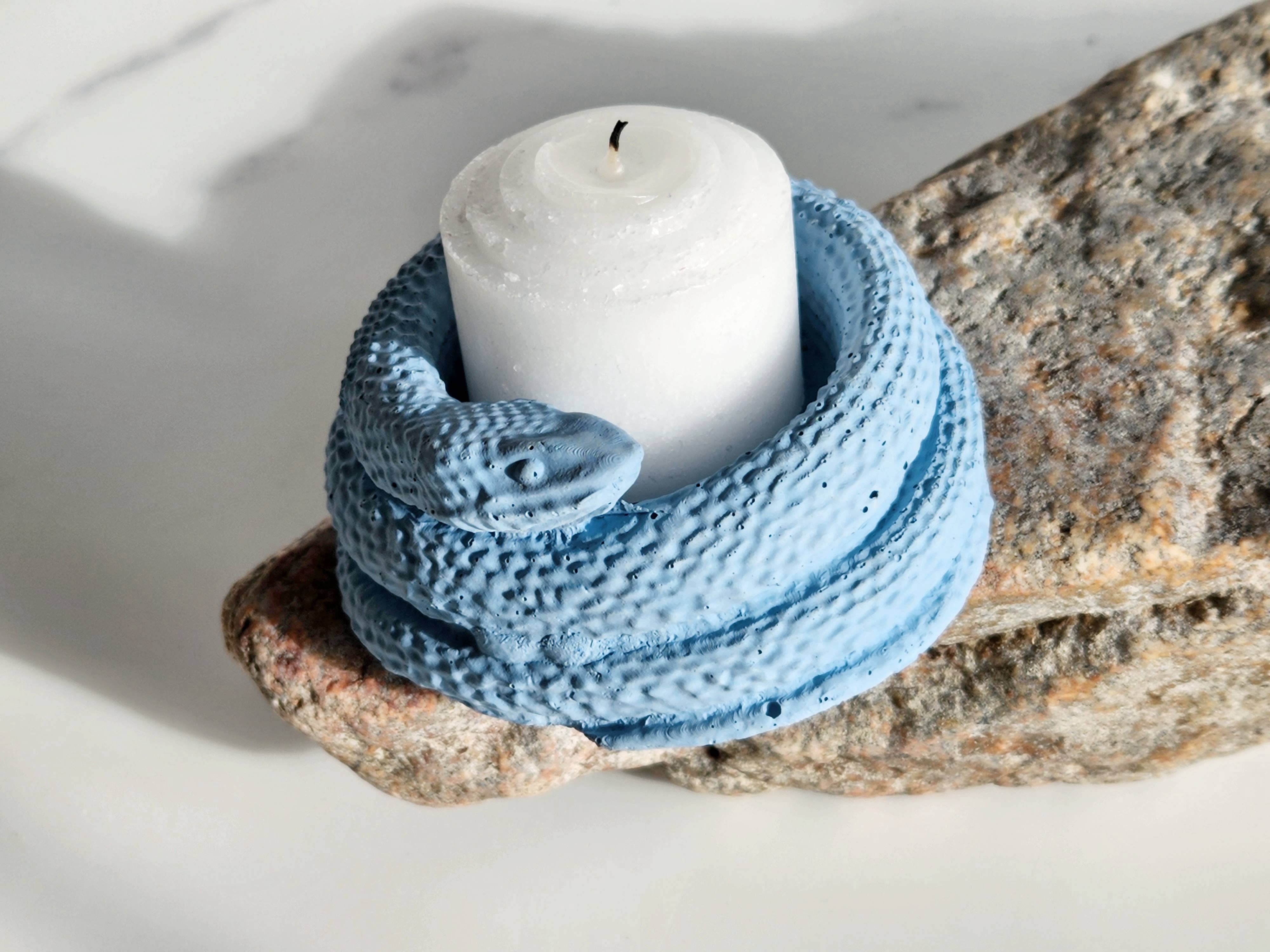 Weii Life Inc. – Engroshandel Lyseholder – Jesmonite Snake Teelys Lyseholder-Snake Ringholder6