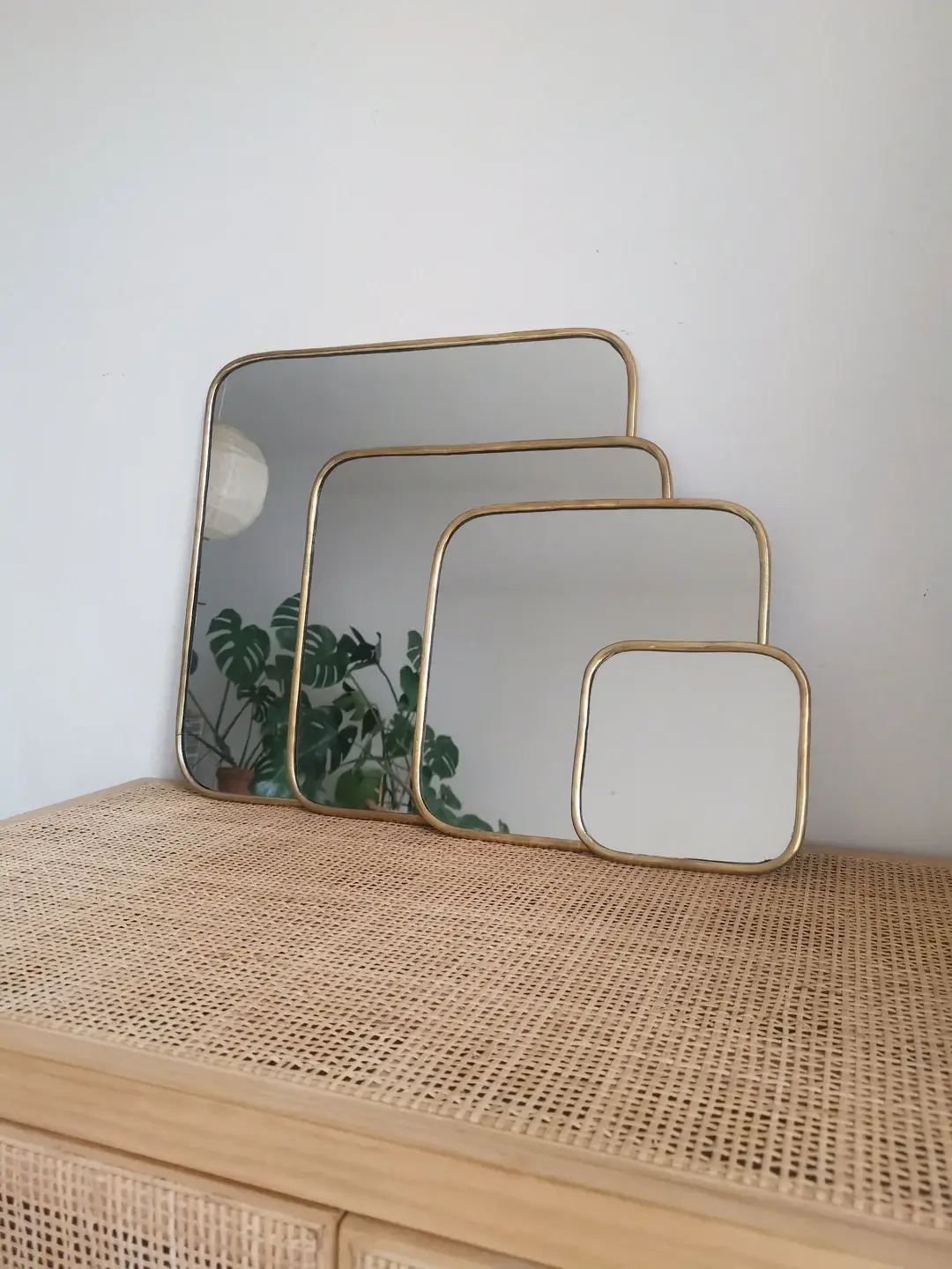 High crafty – Espelho de parede por atacado – Espelho Quadrado Marroquino Feito à Mão com Moldura de Latão Dourado8