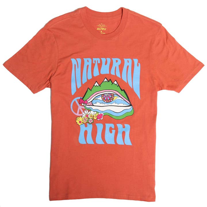 Naturlig høj grafisk tee for engroshandel hos Altru Apparel