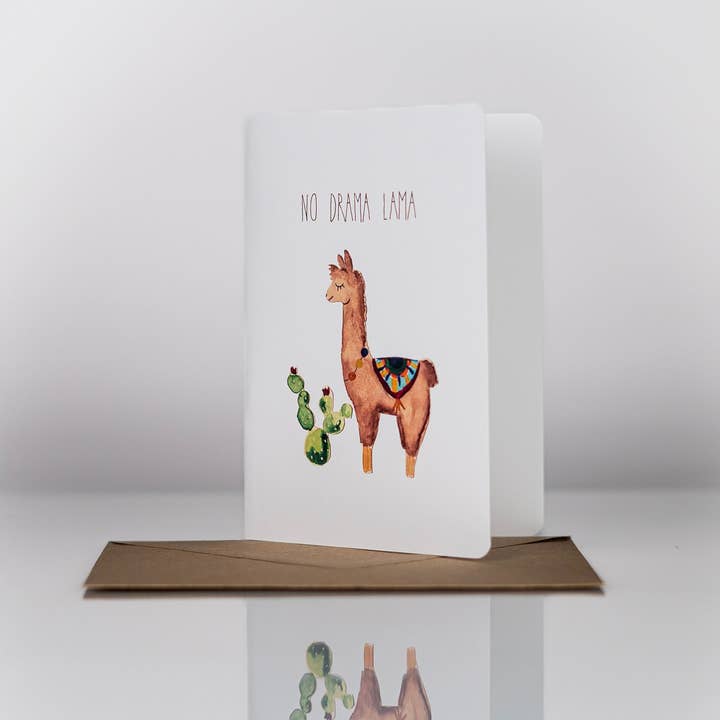 One in a Melon - Wholesale Postcard - Lama - No Drama Lama1
