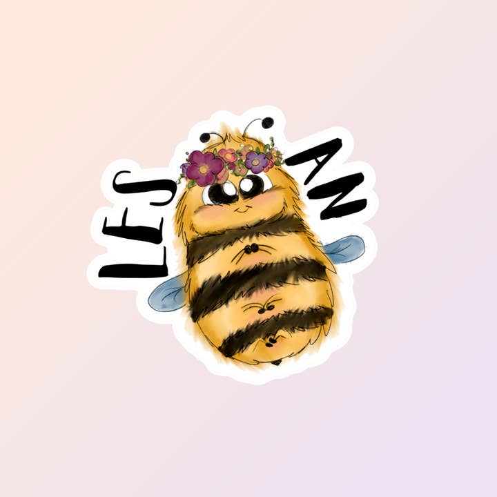 Sorry Not Sorry Co - Wholesale Sticker - Lesbian Stickers, Cute Gay Bee Stickers, Gay Pride Stickers