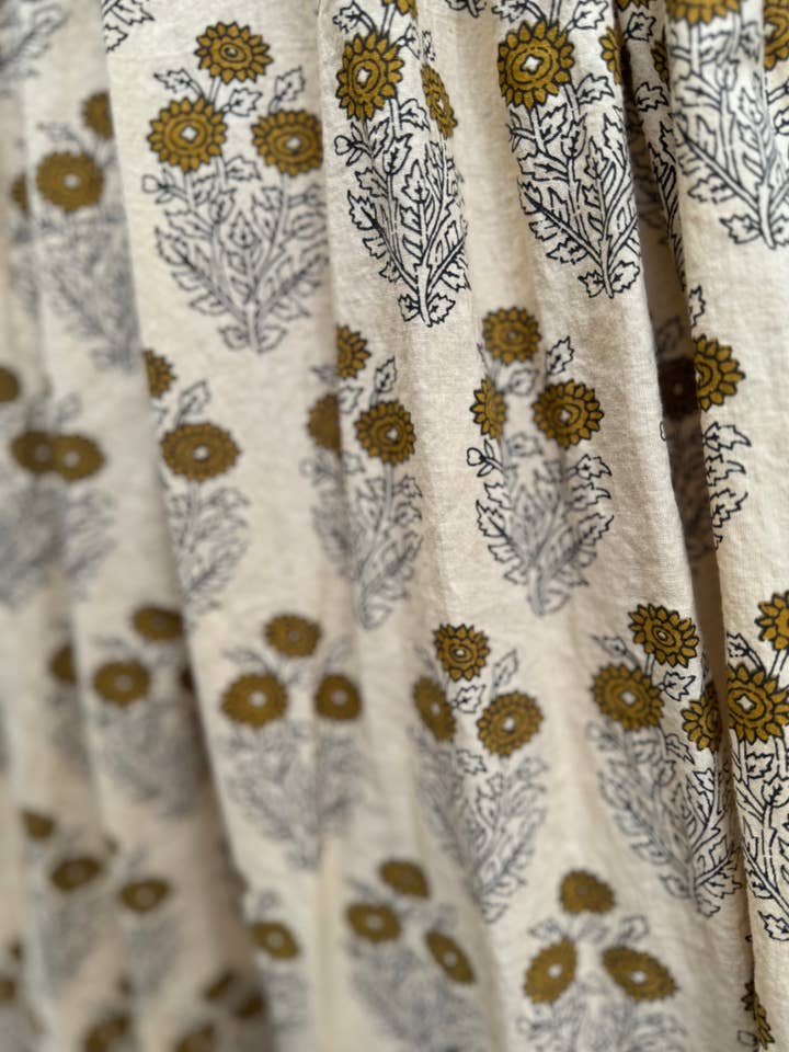 Florawear.co - Vente Robe – femme - robe longue à manches bouffantes fluides en coton biologique avec poches5