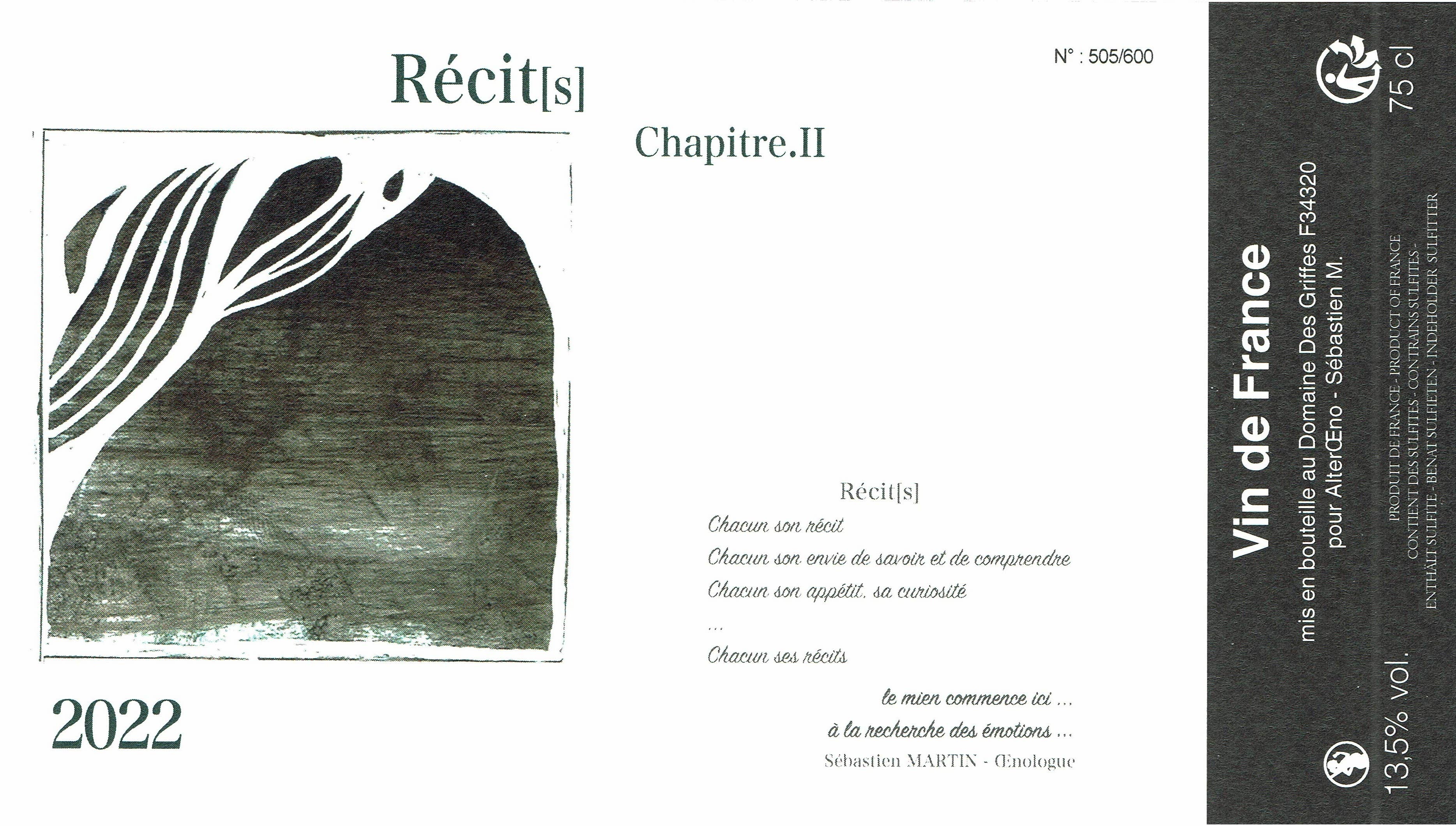 Sebastien M - Wholesale White Wine - Narrative[s] Chapter II White 20234