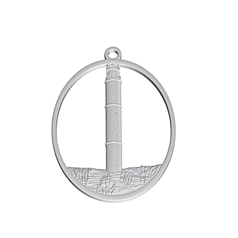 House of Morgan Pewter – Großhandel Verzierung – Handgefertigte Leuchtturm-Anhänger – North Carolinas Leuchttürme7