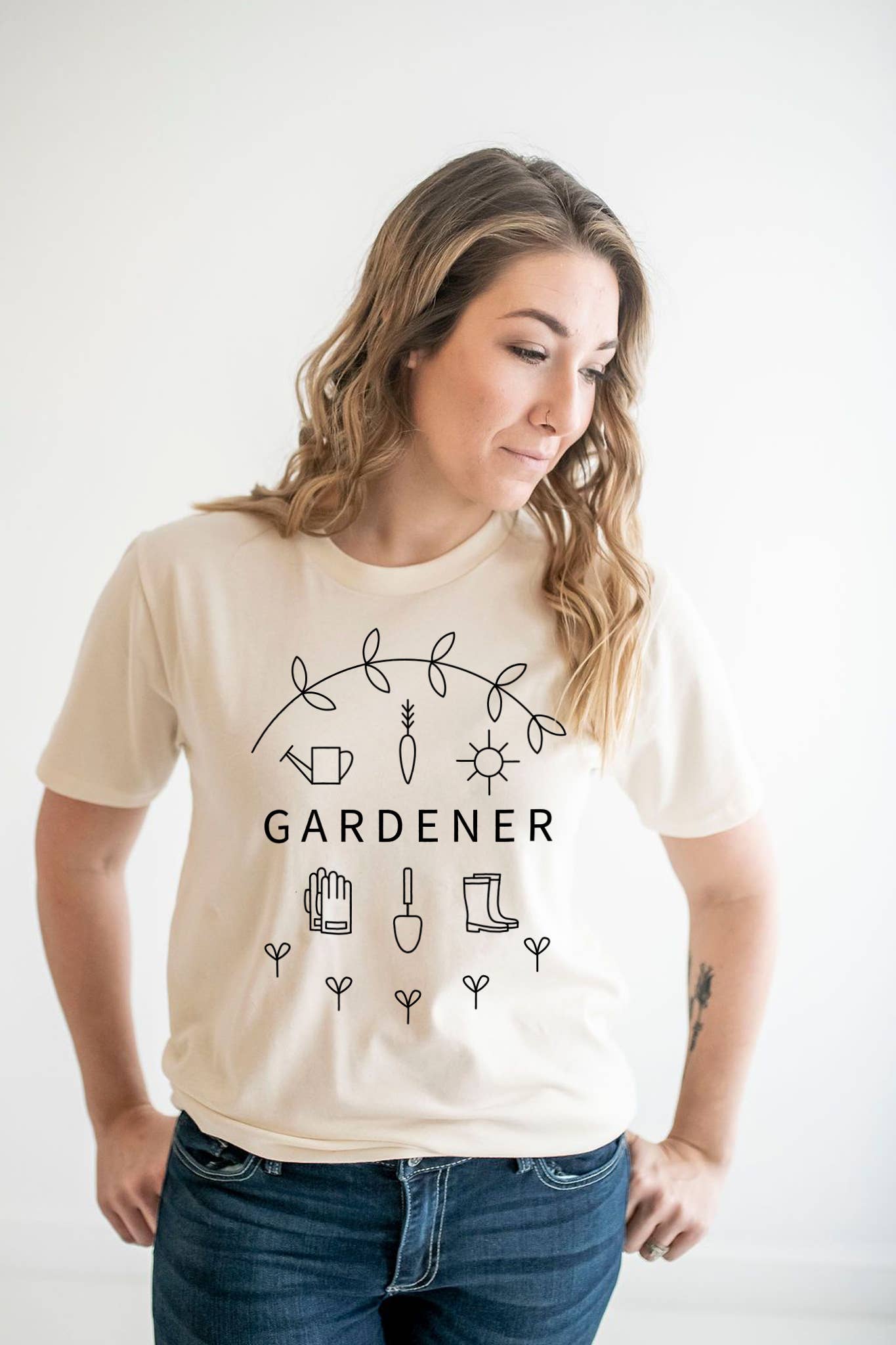 Nature Supply Co - Wholesale Screen Printed T-Shirt - Women's - Gardener Graphic Tee | Womens Clothing Garden T Shirts7
