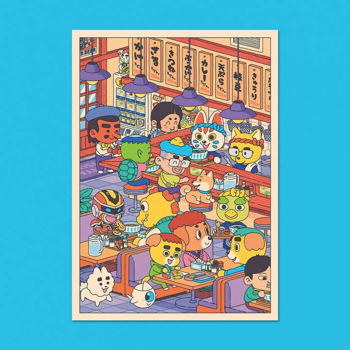 Yeaaah! Studio - Wholesale Postcard - Postcard "Udon-ya - A6 Format
