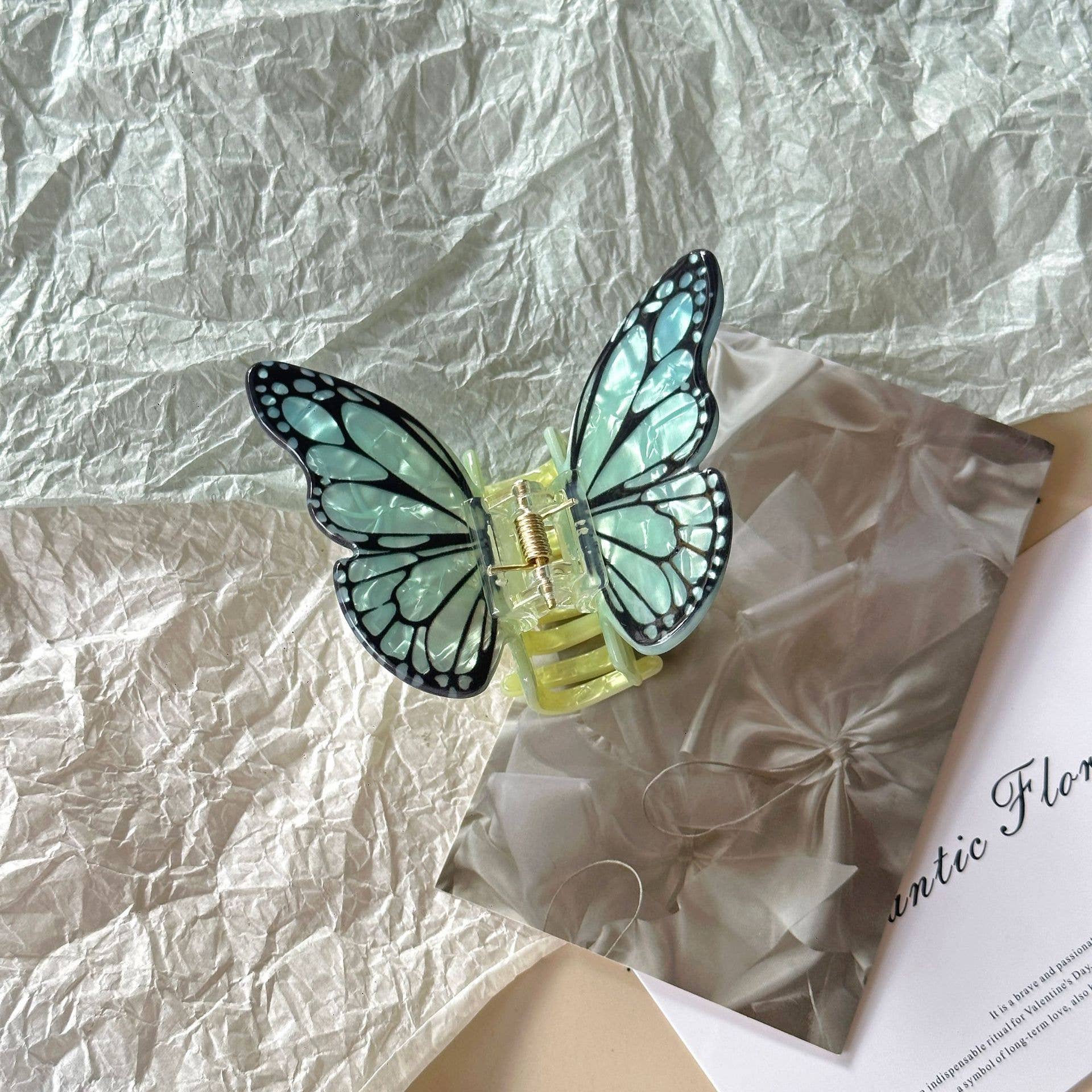 SoapElenGlen - Wholesale Hair Clip - Women's - Colorful Butterfly Claw Clip7