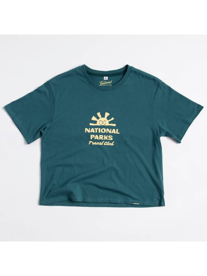 The Landmark Project - Wholesale Screen Printed T-Shirt - Women's - National Parks Travel Club Women's Short Sleeve Boxy Tee