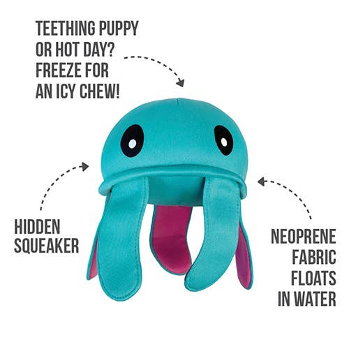 foufouBRANDS - Wholesale Pet Plush Toy - Dog - Freeze 'n Float Jellyfish