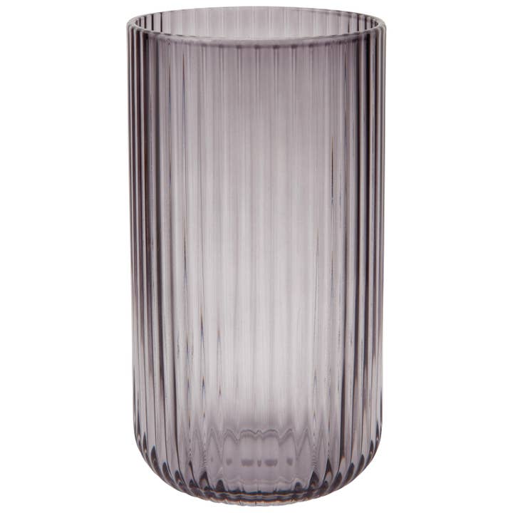 Fluted Glass 17 oz - Smoke for wholesale by Danica Brands