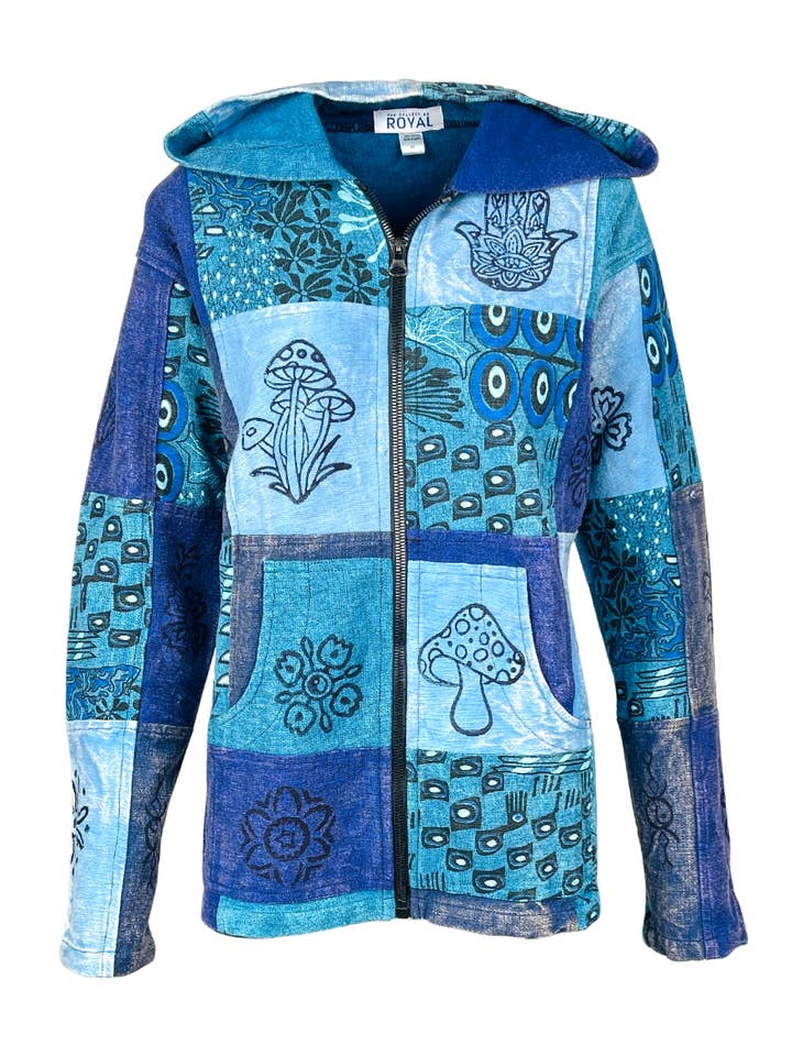 Hoodie Psicadélico com Símbolos Espirituais por atacado de The Collection Royal / Royal Handicrafts