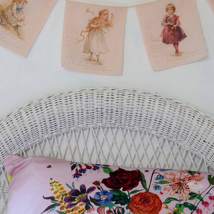 Lazybones – wholesale Örngott – Rainbow Floral Pink örngott set *ekologisk bomull3