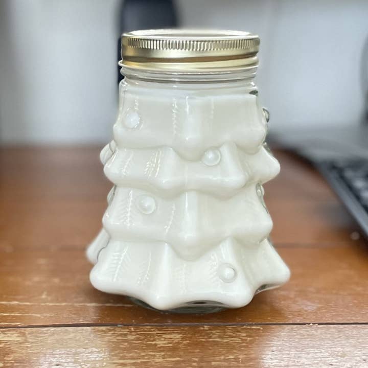 Oily Blends - Wholesale Jar/Filled Candle - Christmas Tree Soy Wax Christmas Candles Decor 20 oz