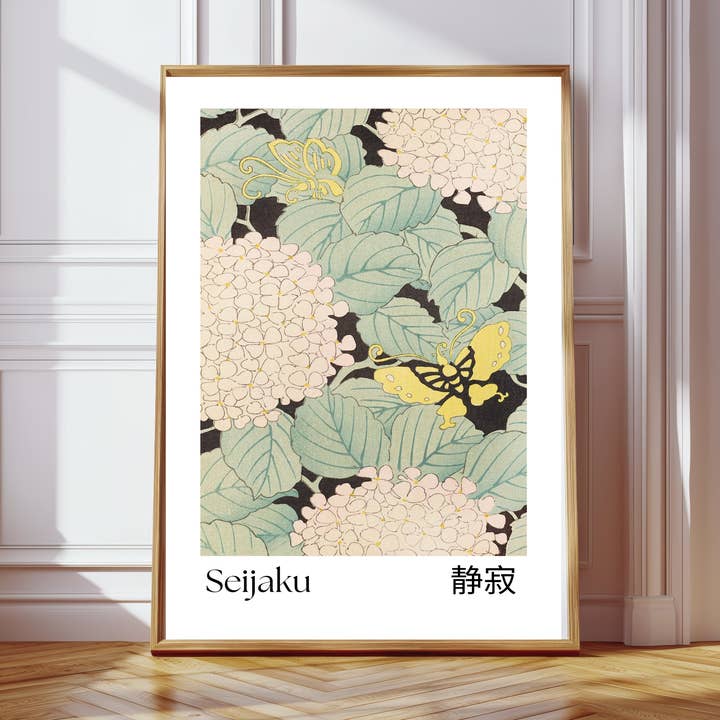 Impressão de Arte Tranquilidade Seijaku Japonesa por atacado de Kumo Art Prints