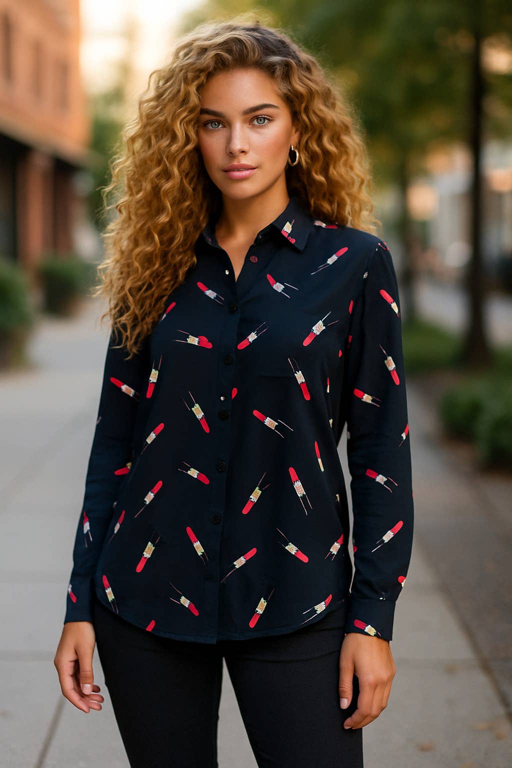 A Woman we Love – wholesale Buttoned-down shirt – Women's – Pack of 20 Spring-Summer Blouses – Ultra-Lightweight Fabric 4