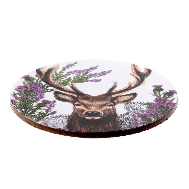 Puckator Ltd – wholesale Coasters – Wild Stag Set of 4 Cork Coasters3