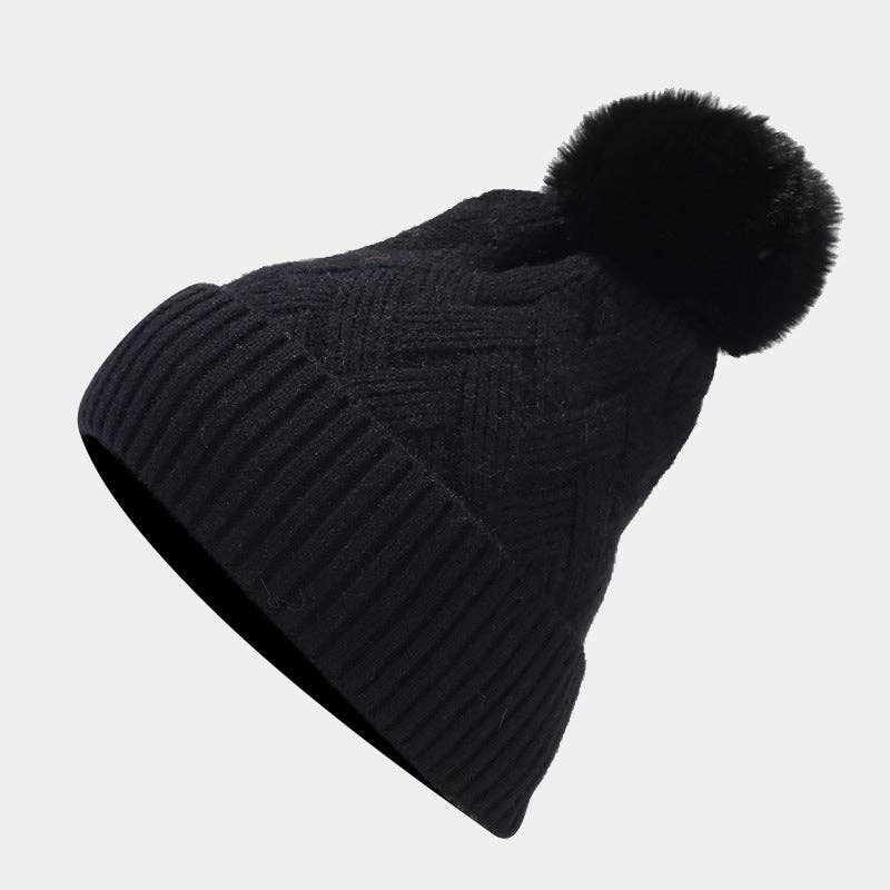 Dipped Shop - Wholesale Winter Accessory Set - Women's - 3PCS Solid Color Twist Hat & Scarf Sets DPHS03441